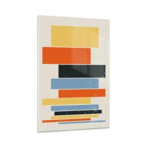 Schilderen op glas - Muzieknotatie - 80x120 cm