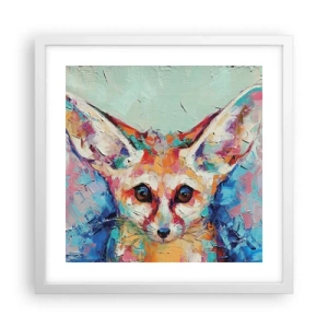 Poster in een witte lijst - Ben je klaar voor mij? - 40x40 cm