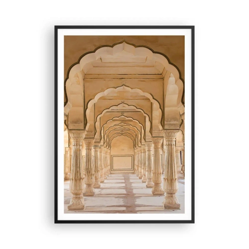 Poster in een zwarte lijst - In het paleis van de maharadja - 70x100 cm