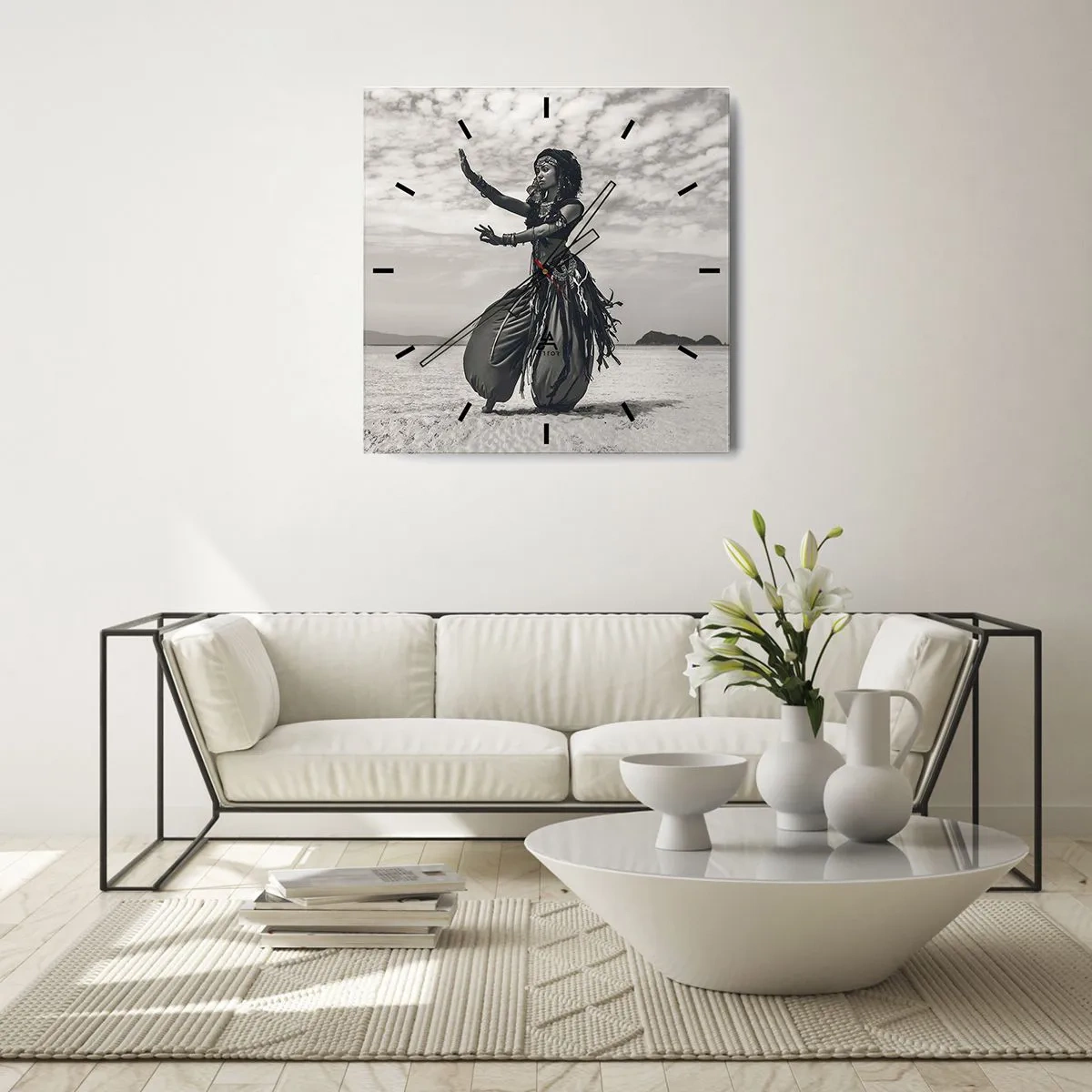 Wandklok - Klok - De dans van de zuidelijke eilanden - 30x30 cm