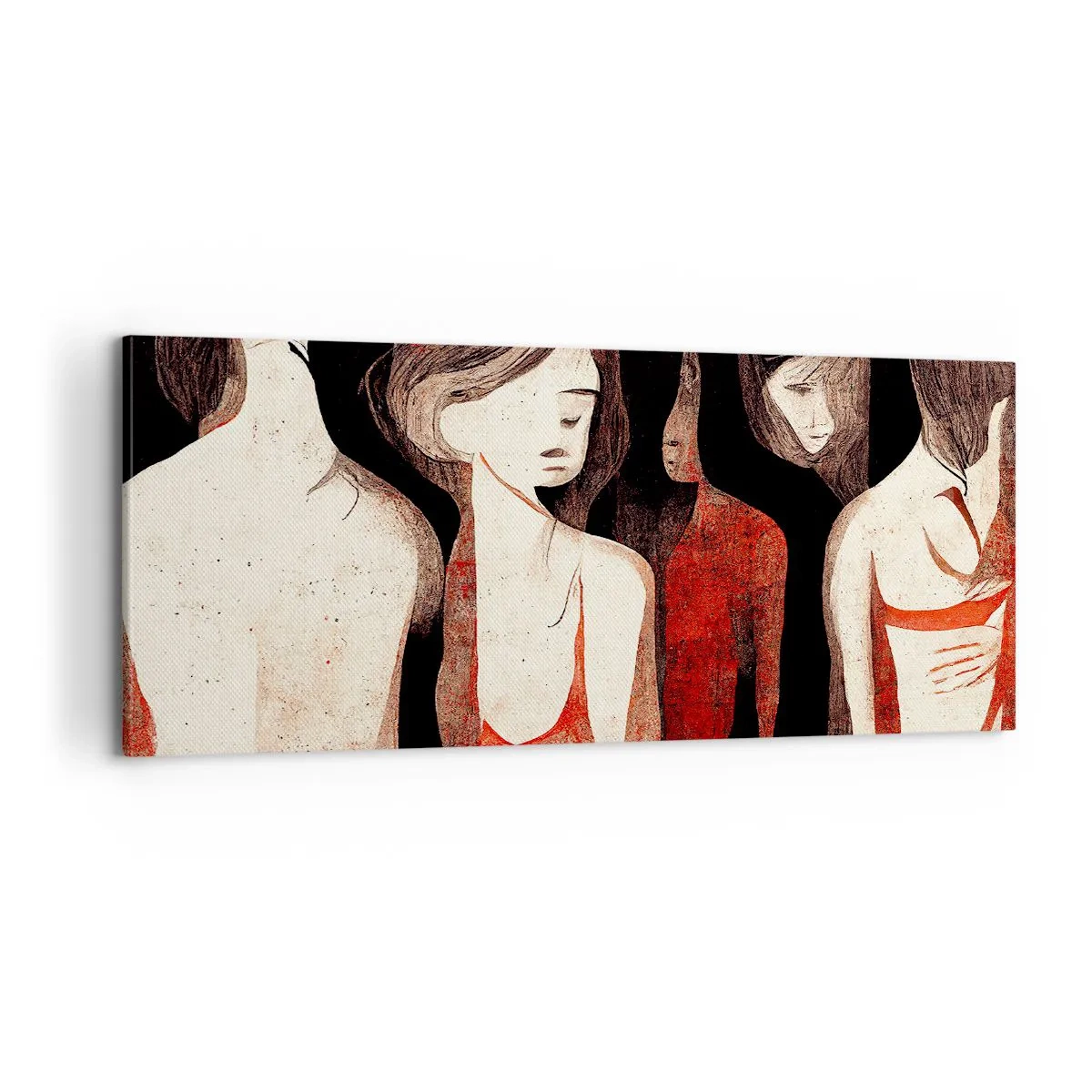 Schilderen op canvas - Madonna's van duisternis - 100x40 cm