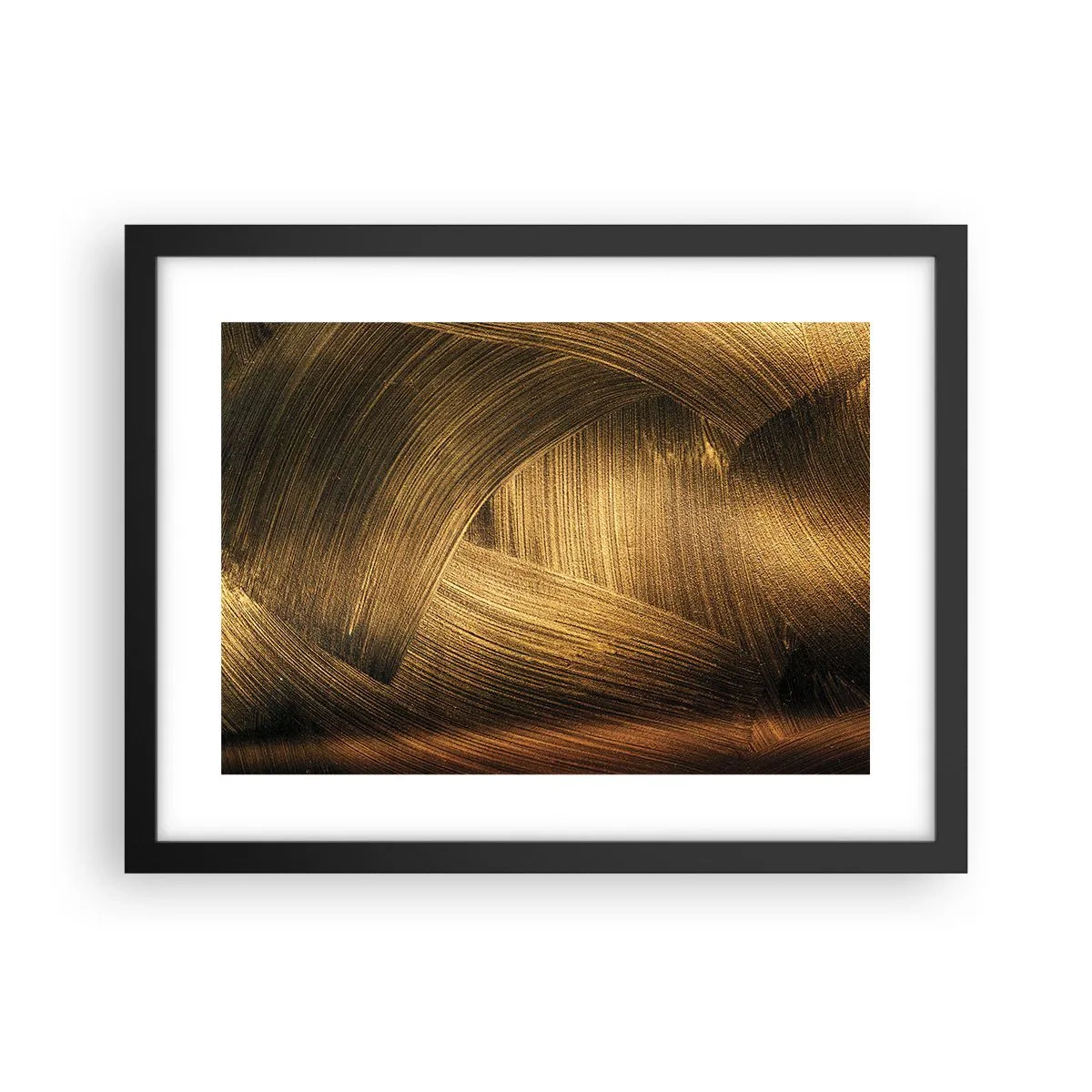 Poster in een zwarte lijst - In een gouden doolhof - 40x30 cm