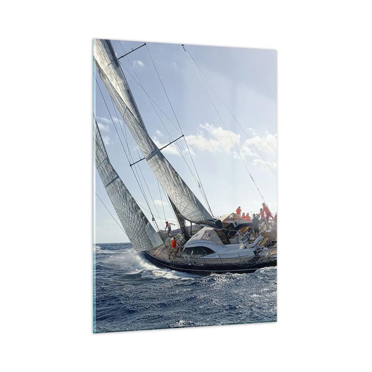 Schilderen op glas - Laat de betere zegevieren - 50x70 cm