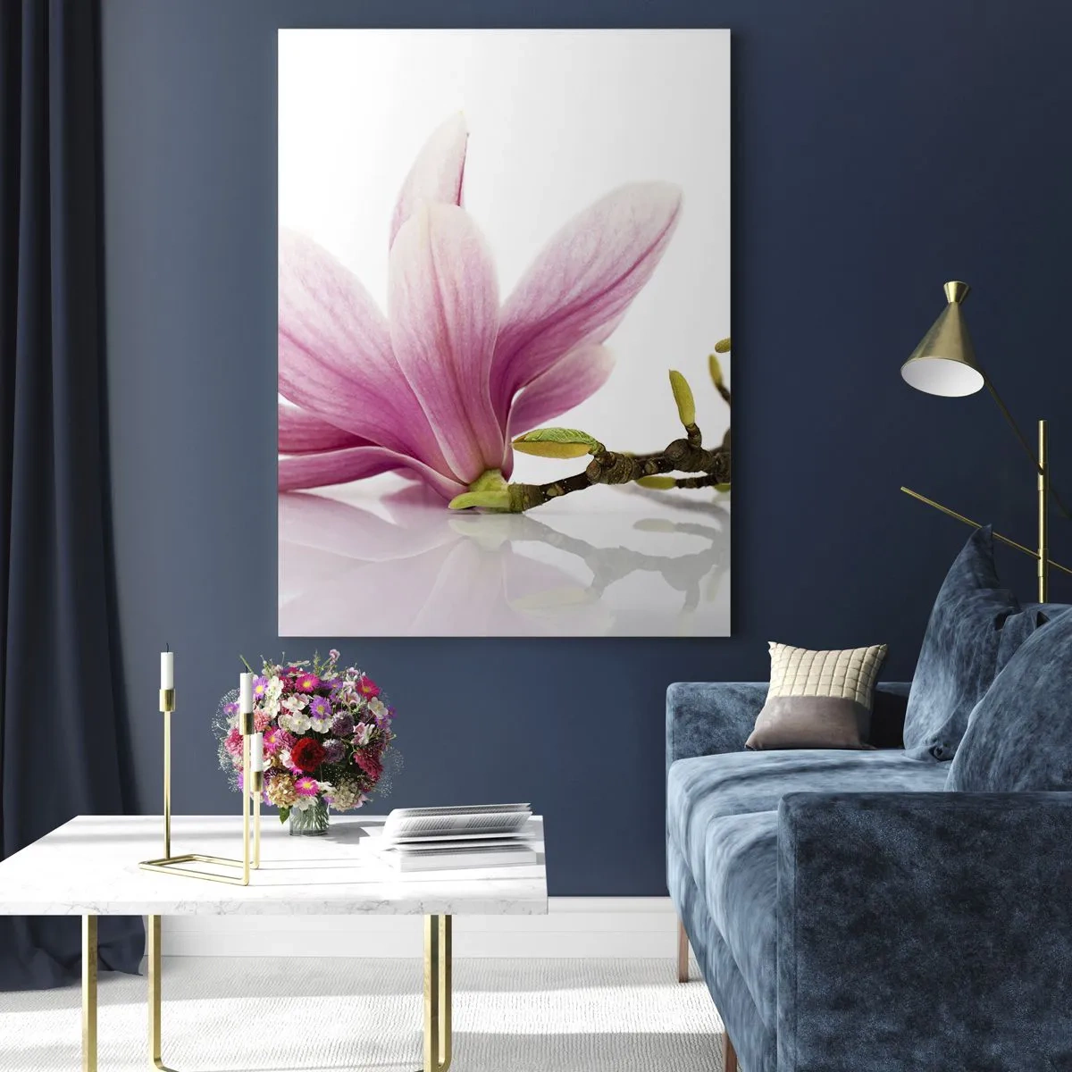 Schilderen op glas - Delicaat als een lentebriesje - 50x70 cm