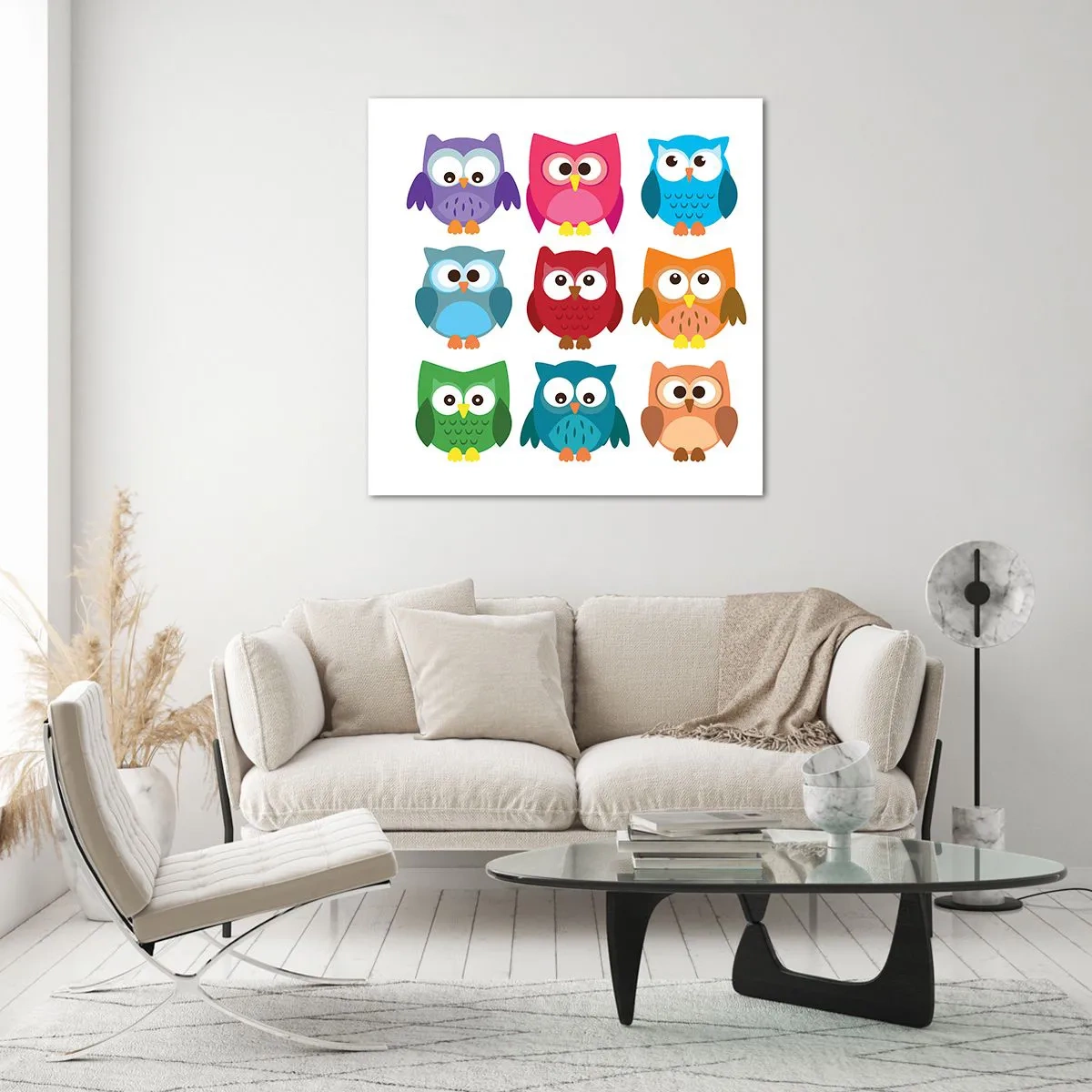 Schilderen op glas - Anders zjn kan grappig zijn - 40x40 cm