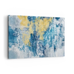 Schilderen op canvas - Abstractie vol met weer - 120x80 cm