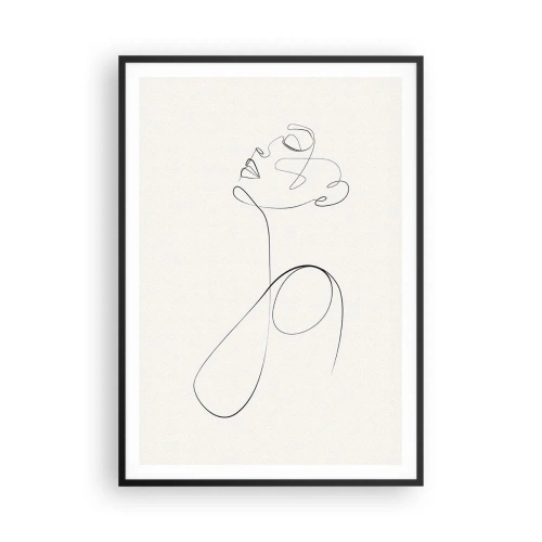 Poster in een zwarte lijst - Loopt in dromen - 70x100 cm