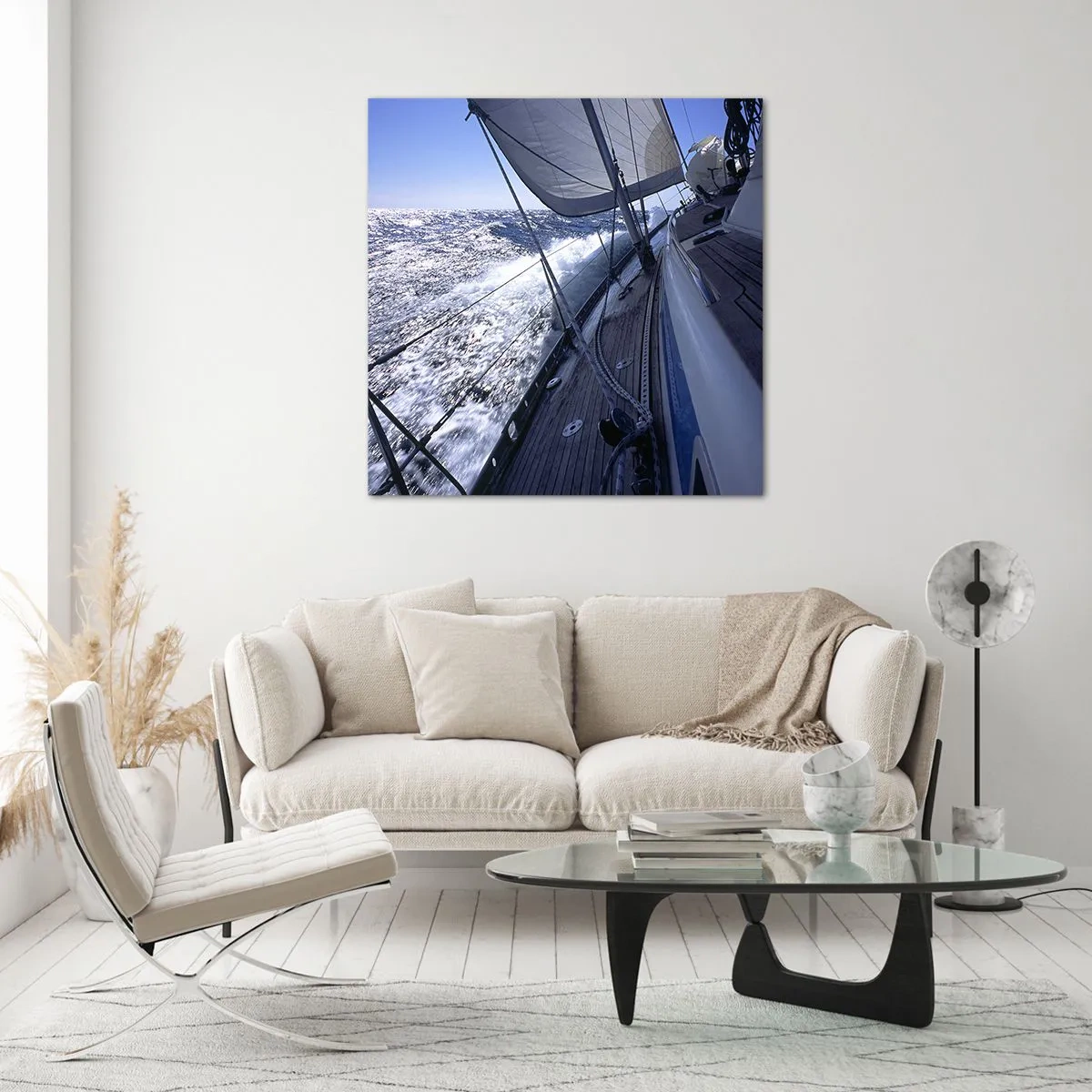 Schilderen op glas - Ik weet wat het is om een ​​vogel te zijn - 70x70 cm