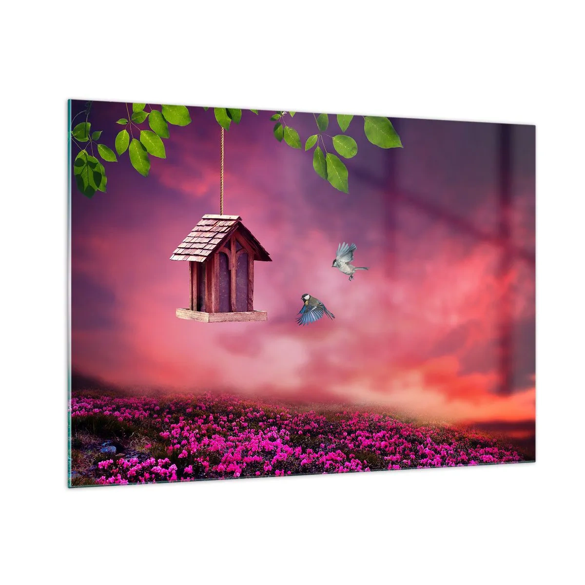 Schilderen op glas - Uitnodiging voor het avondeten - 100x70 cm