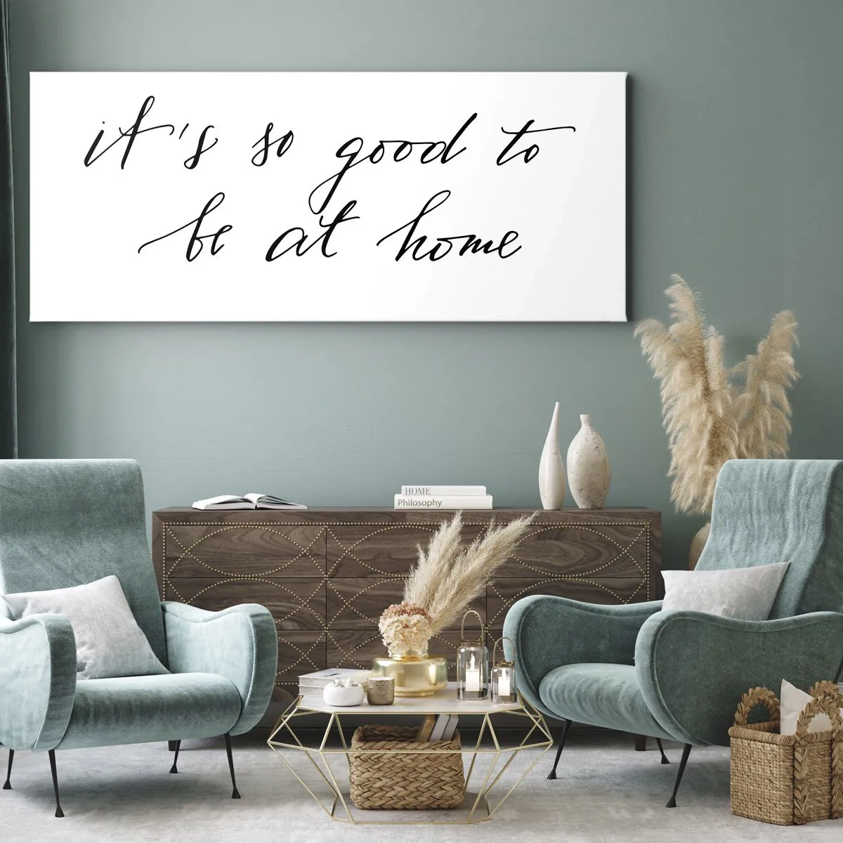 Schilderen op canvas - De hele waarheid - 90x30 cm