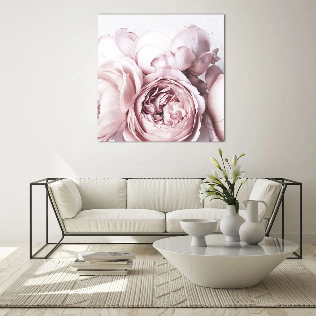 Schilderen op glas - Voor romantici - 70x70 cm