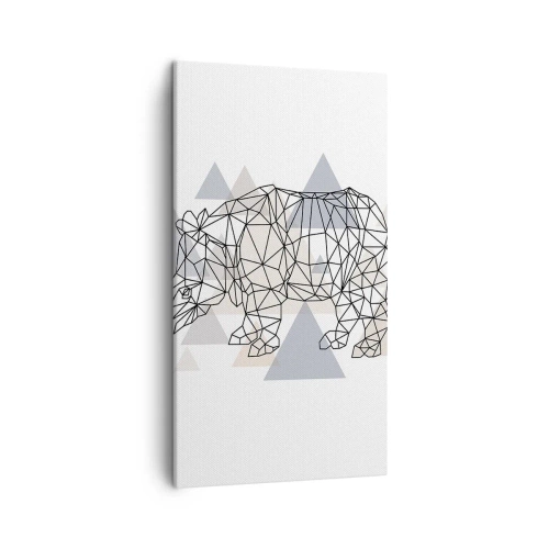 Schilderen op canvas - Structuur van kracht - 45x80 cm