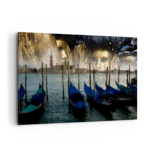 Schilderen op canvas - Het is tijd om het carnaval te beginnen - 120x80 cm