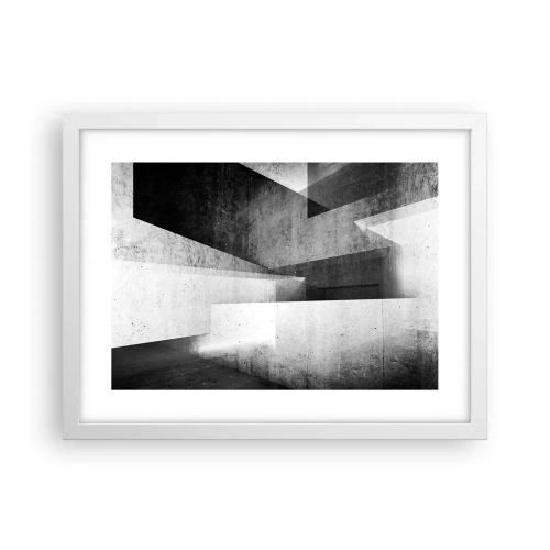 Poster in een witte lijst - De structuur van de ruimte - 40x30 cm