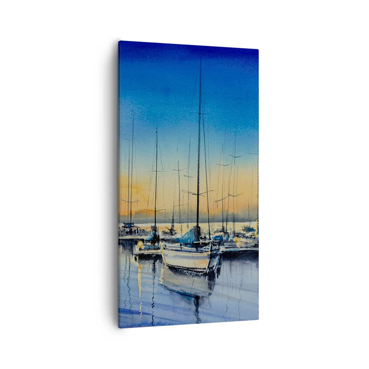 Schilderen op canvas - Einde van een goede dag - 55x100 cm