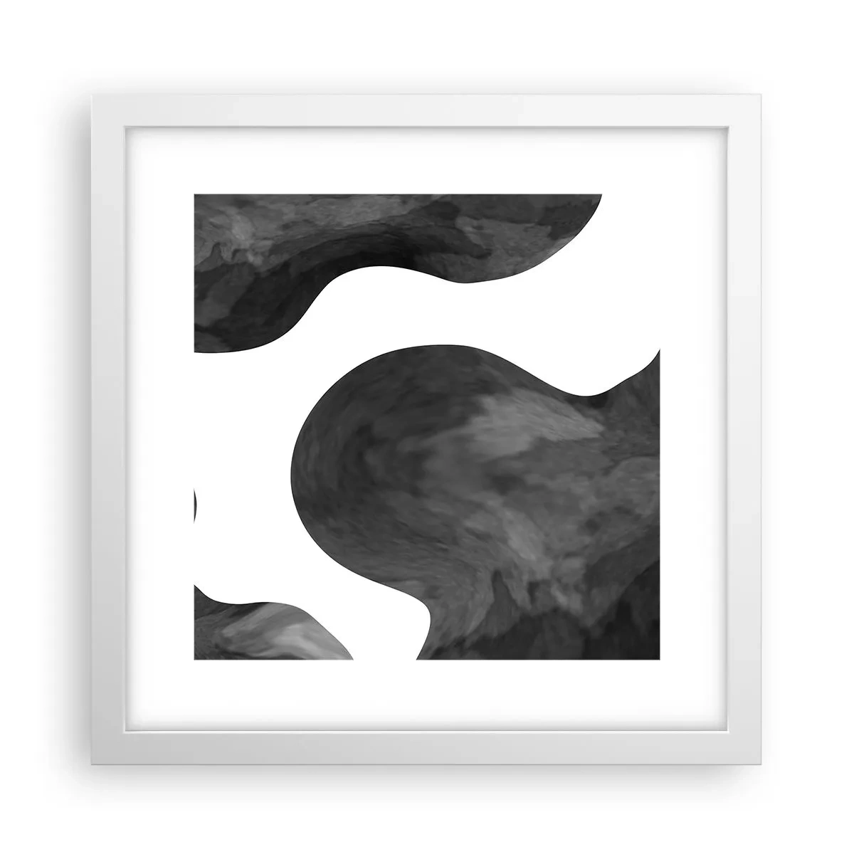 Poster in een witte lijst - Melkweg - 30x30 cm