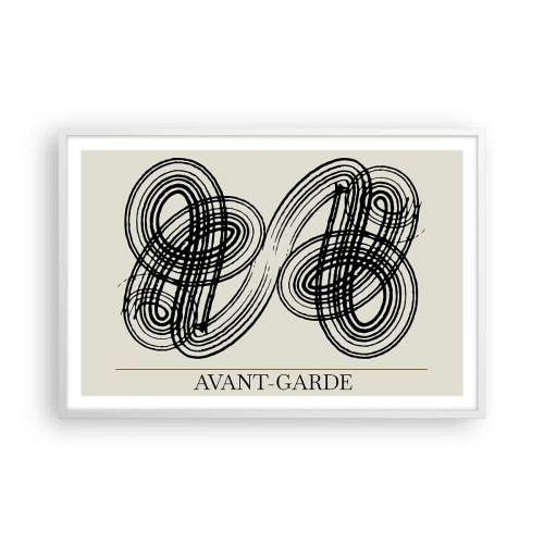 Poster in een witte lijst - Het kwam er spontaan uit - 91x61 cm