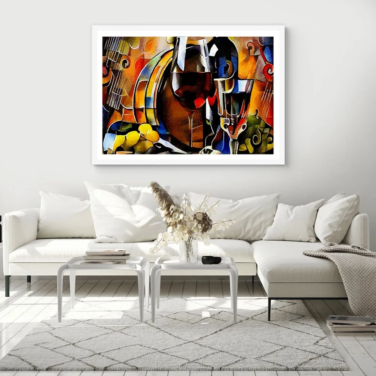 Poster in een witte lijst - En de wereld krijgt kleuren - 70x50 cm