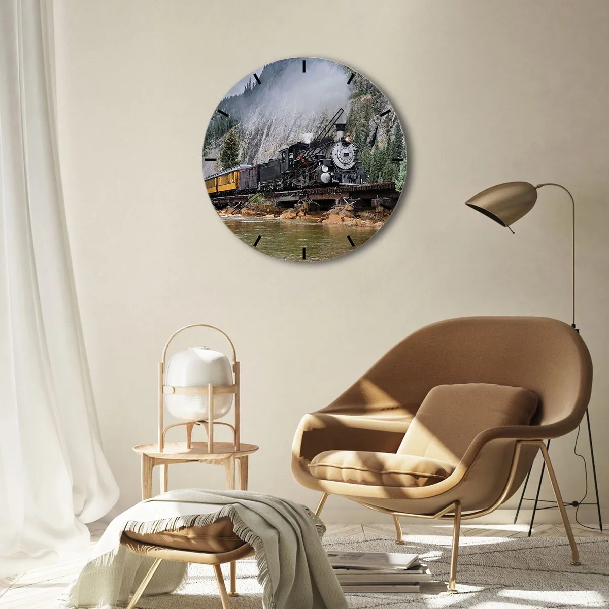 Wandklok - Klok - Waar wil je naar toe? Waar naar toe? - 30x30 cm