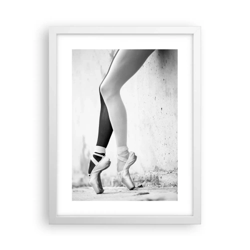 Poster in een witte lijst - Ballerina, voila! - 30x40 cm