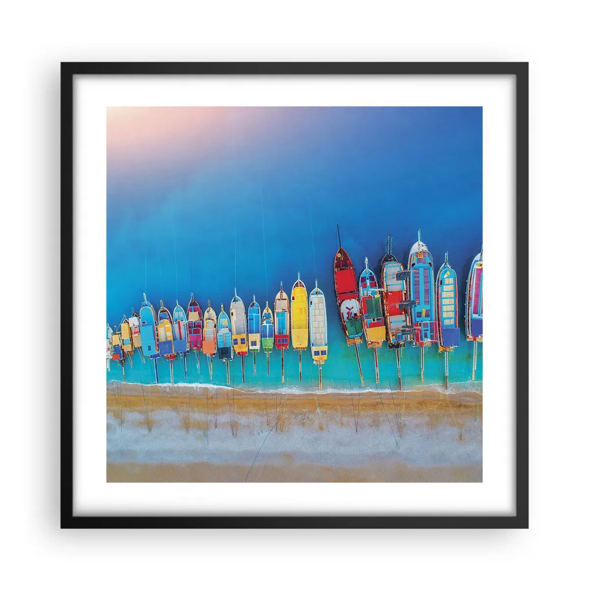 Poster in een zwarte lijst - Vanuit vogelperspectief - 50x50 cm