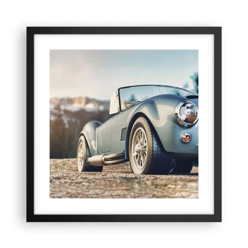 Poster in een zwarte lijst - Omdat stijl ertoe doet - 40x40 cm