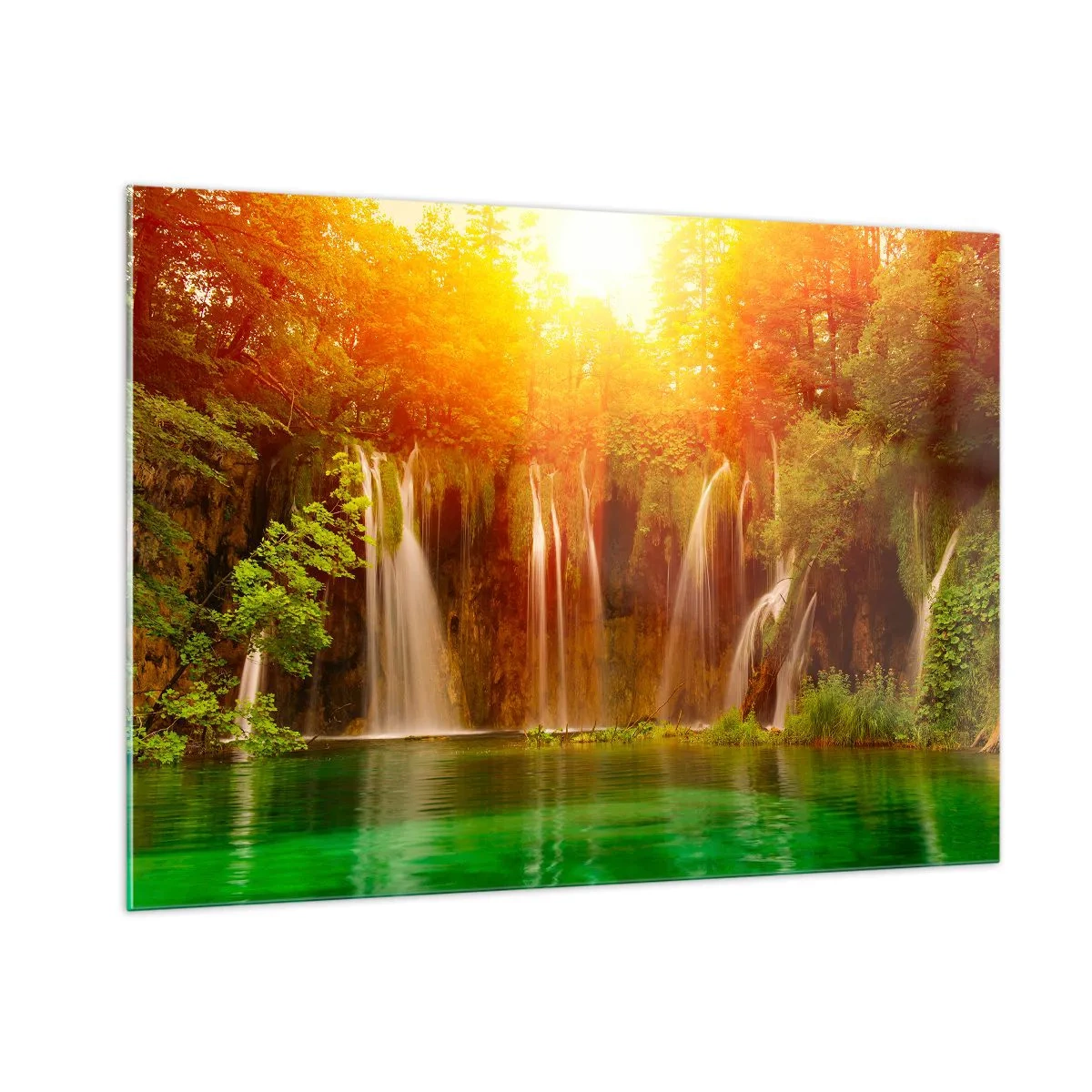 Schilderen op glas - In de zon en in de schaduw - 100x70 cm