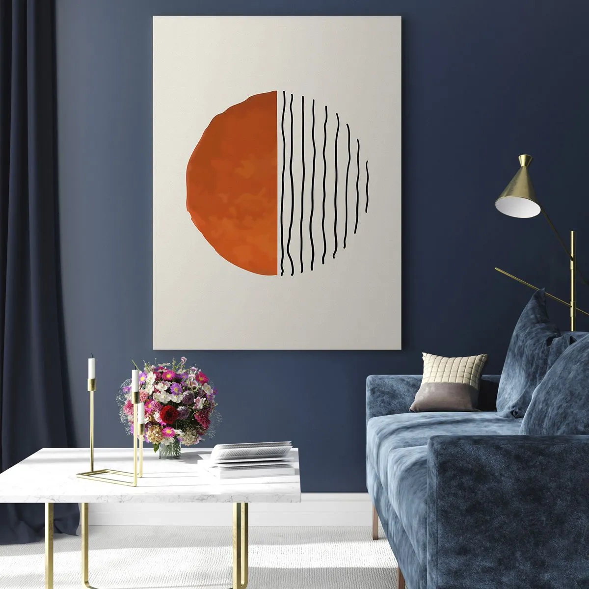 Schilderen op glas - In het Japanse klimaat - 50x70 cm