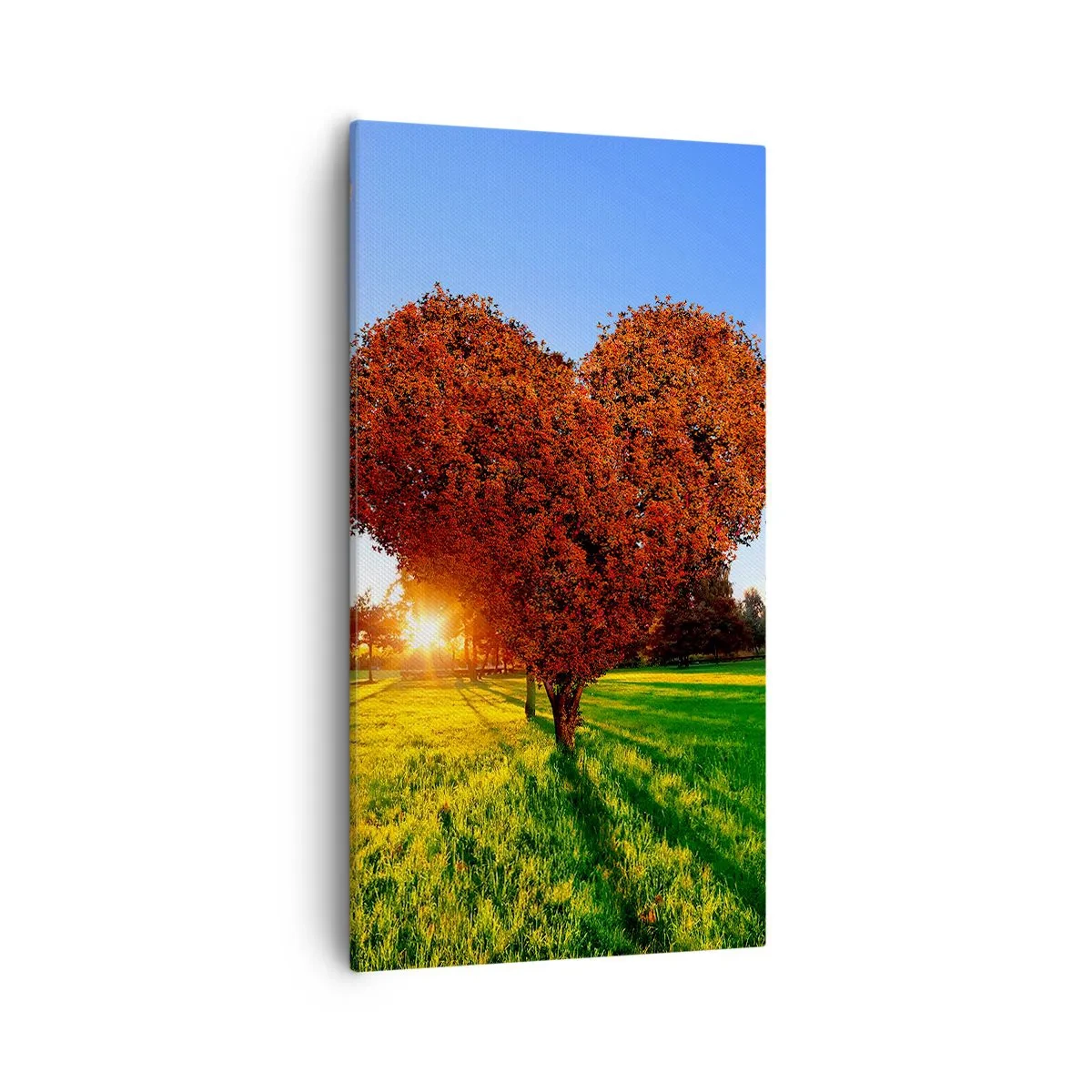 Schilderen op canvas - En hoe kun je niet van de herfst houden - 55x100 cm