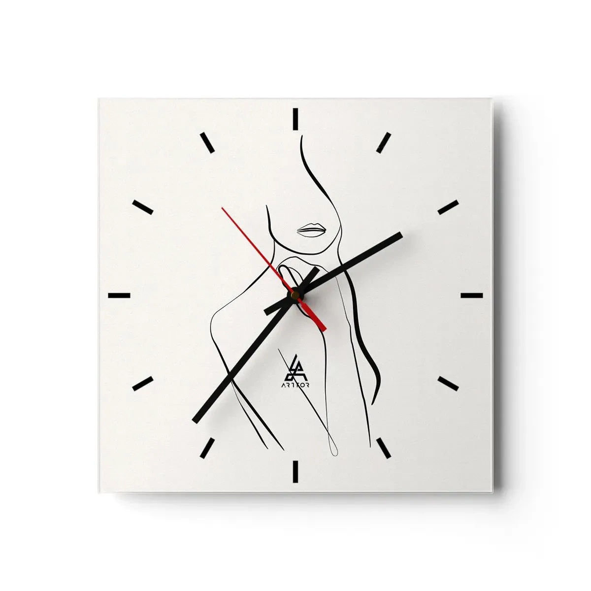 Wandklok - Klok - Een golf van melancholie - 40x40 cm