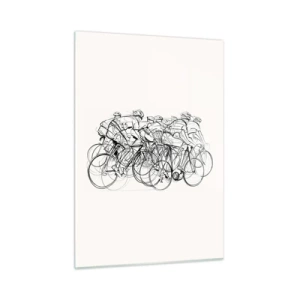 Schilderen op glas - Samen als team - 50x70 cm