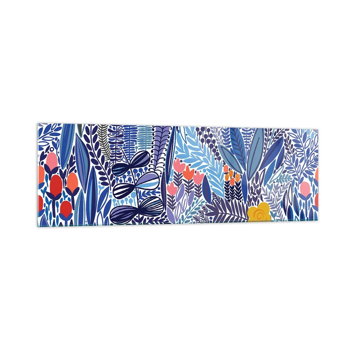 Schilderen op glas - Hawaiiaanse tuin - 160x50 cm