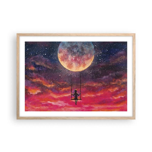 Een poster in een licht eiken lijst - Droom - 70x50 cm
