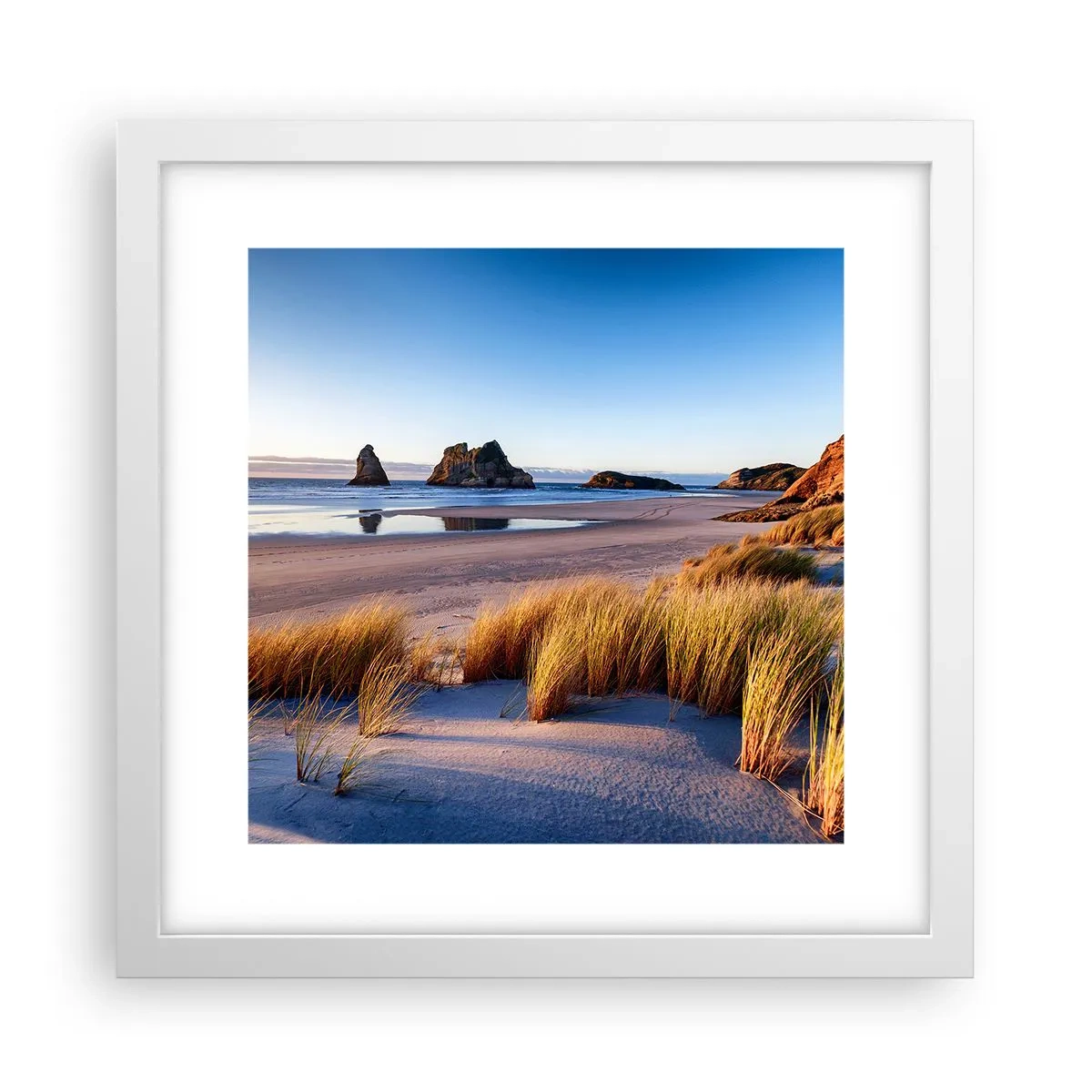 Poster in een witte lijst - Voor rustzoekers - 30x30 cm