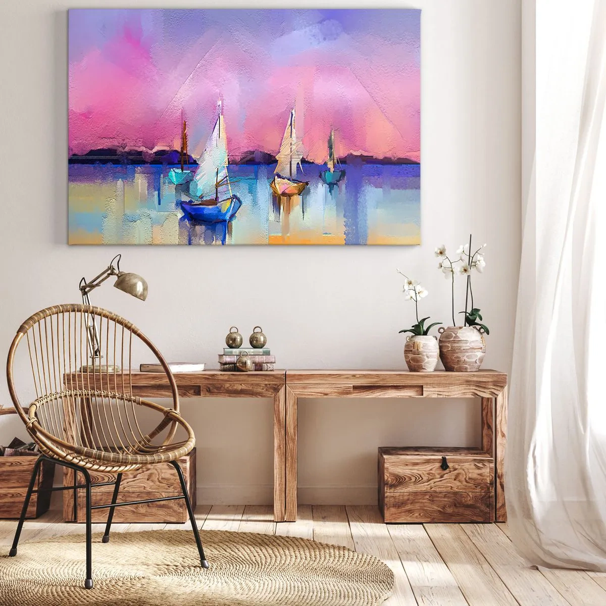 Schilderen op canvas - Richting: breed water - 100x70 cm