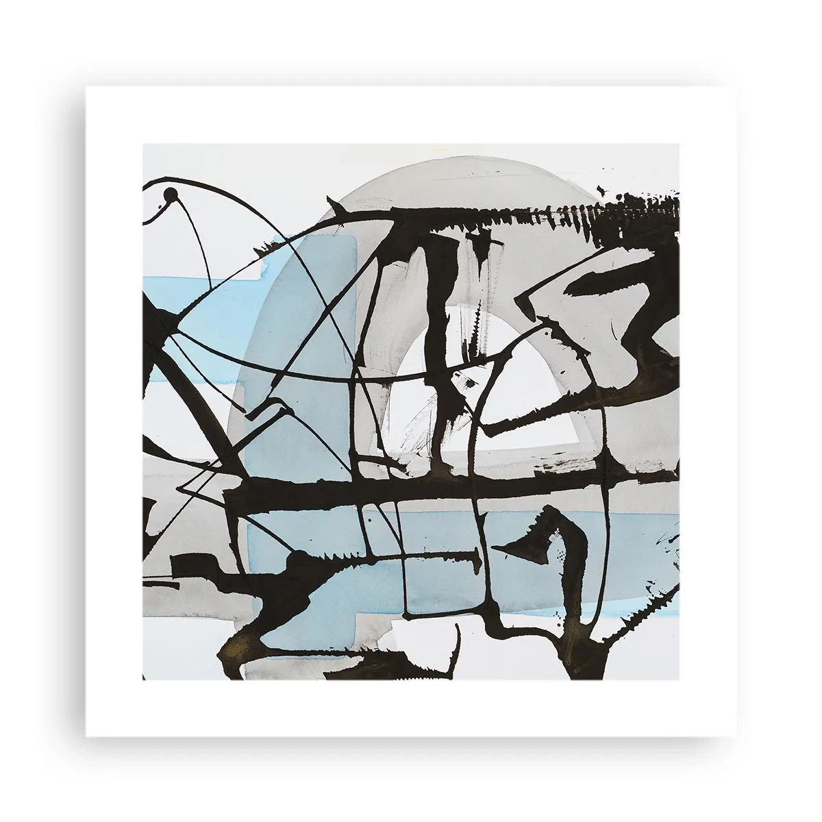Poster - Toch blauw - 40x40 cm