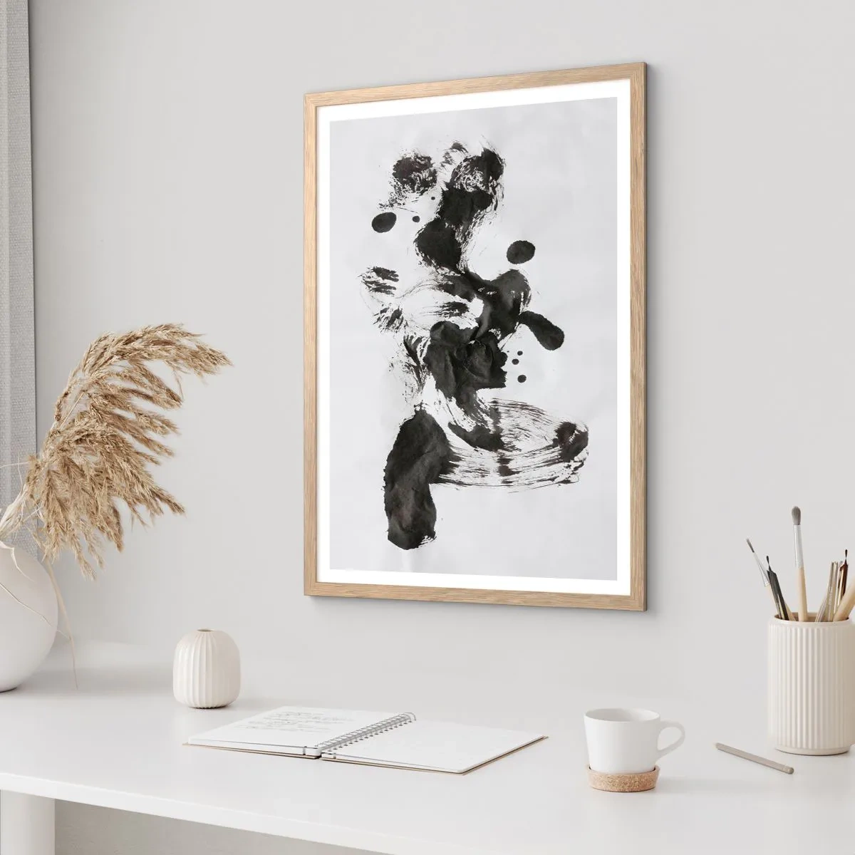 Een poster in een licht eiken lijst - Is er een methode voor de waanzin? - 61x91 cm