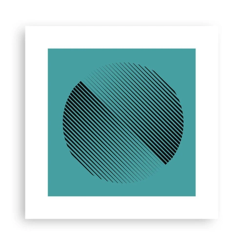Poster - Cirkel – een geometrische variatie - 30x30 cm