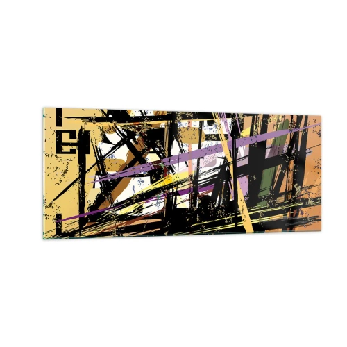 Schilderen op glas - Een scherp snijden - 100x40 cm
