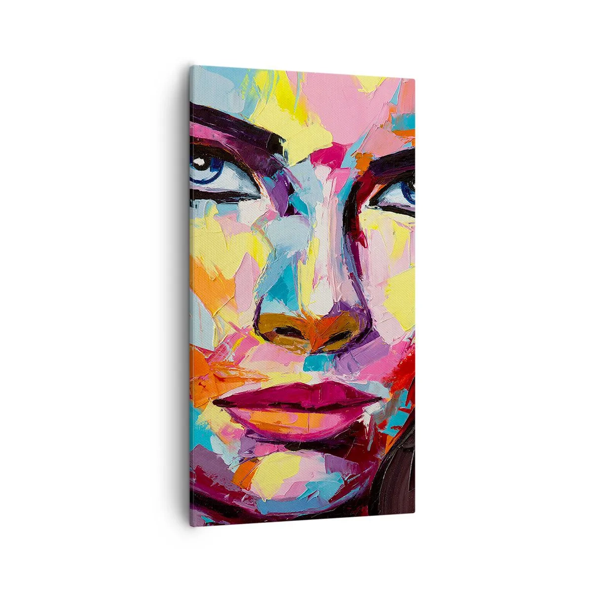 Schilderen op canvas - De ziel is ook kleurrijk - 55x100 cm