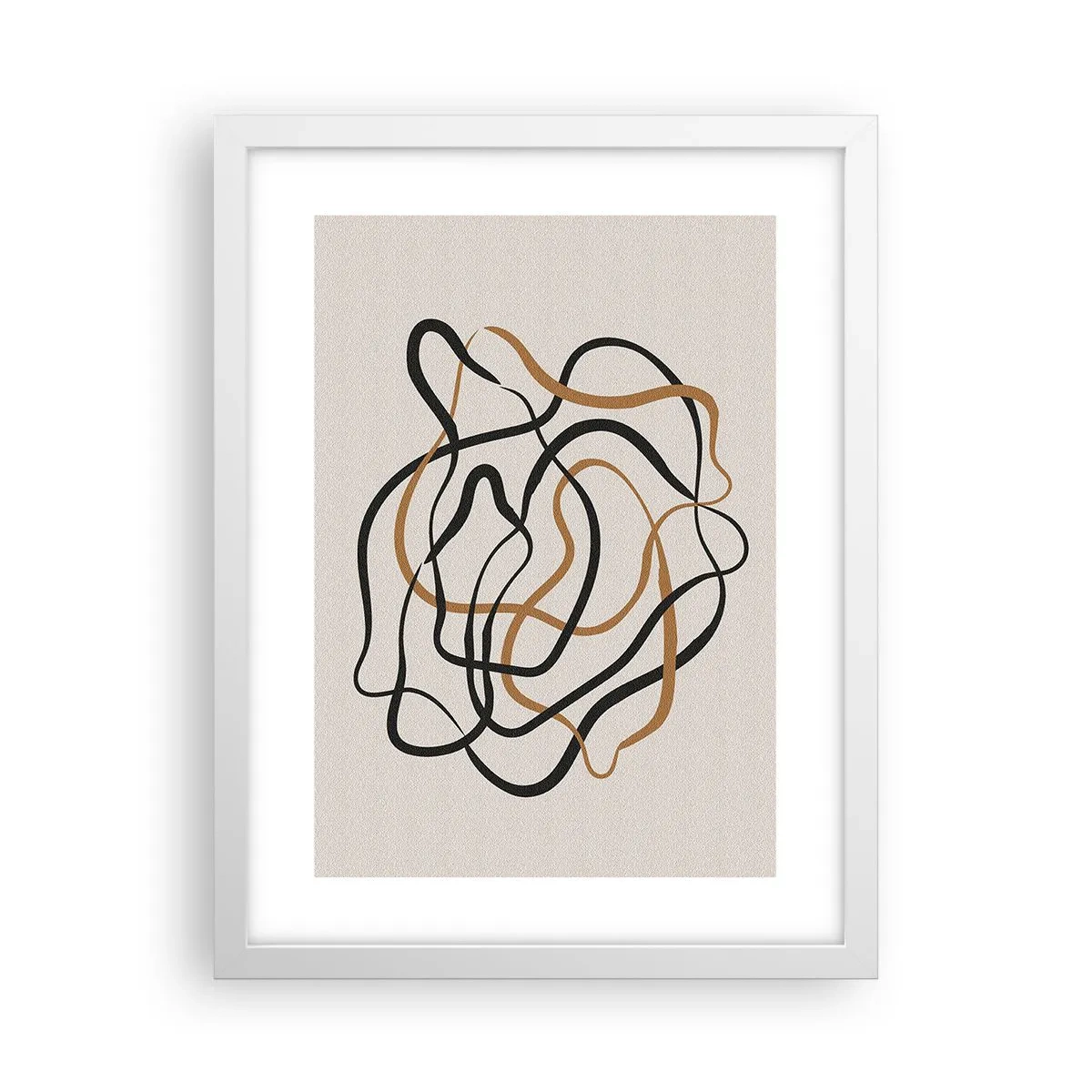 Poster in een witte lijst - Alles ging mis - 30x40 cm
