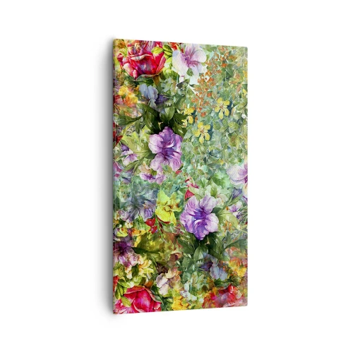 Schilderen op canvas - In bloemen voor verderf - 55x100 cm