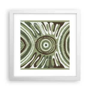 Poster in een witte lijst - Een explosie van emoties - 30x30 cm