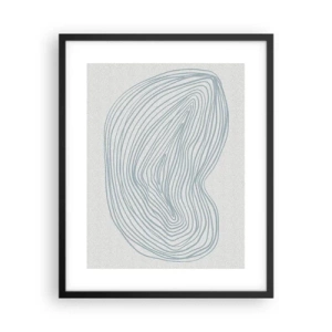 Poster in een zwarte lijst - De glimlach van één druppel - 40x50 cm