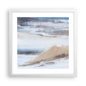 Poster in een witte lijst - Winterse compositie - 40x40 cm