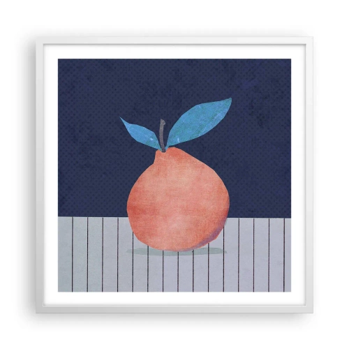 Poster in een witte lijst - Convexiteit en vlak - 60x60 cm