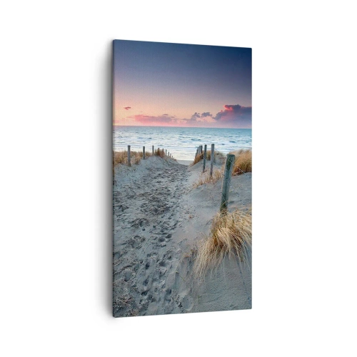 Schilderen op canvas - Je liet een regenboog van licht stralend... - 45x80 cm