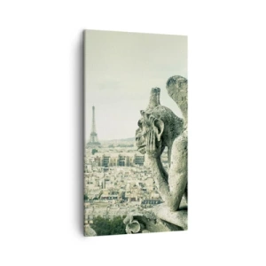 Schilderen op canvas - Parijs' babbelen - 45x80 cm