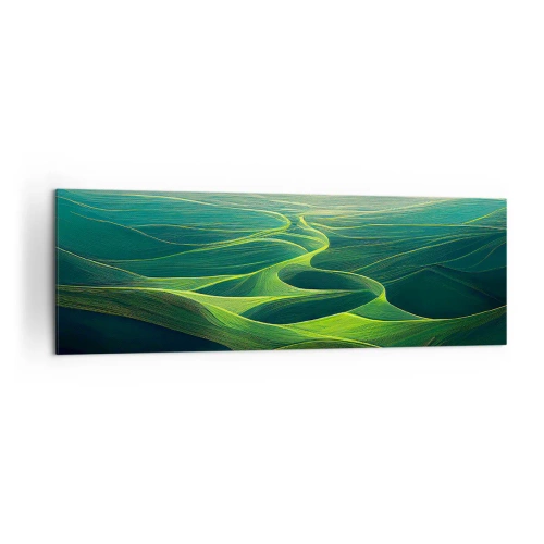 Schilderen op canvas - In de groene dalen - 160x50 cm
