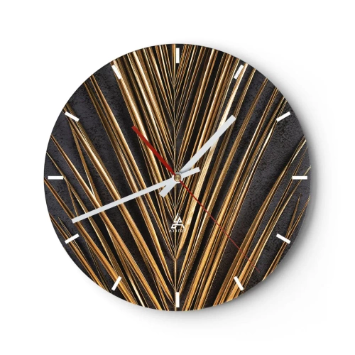 Wandklok - Klok - Het goud van de tropen - 40x40 cm